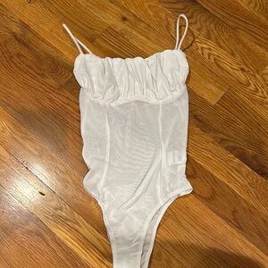 Princess Polly Sheer White Bodysuit
